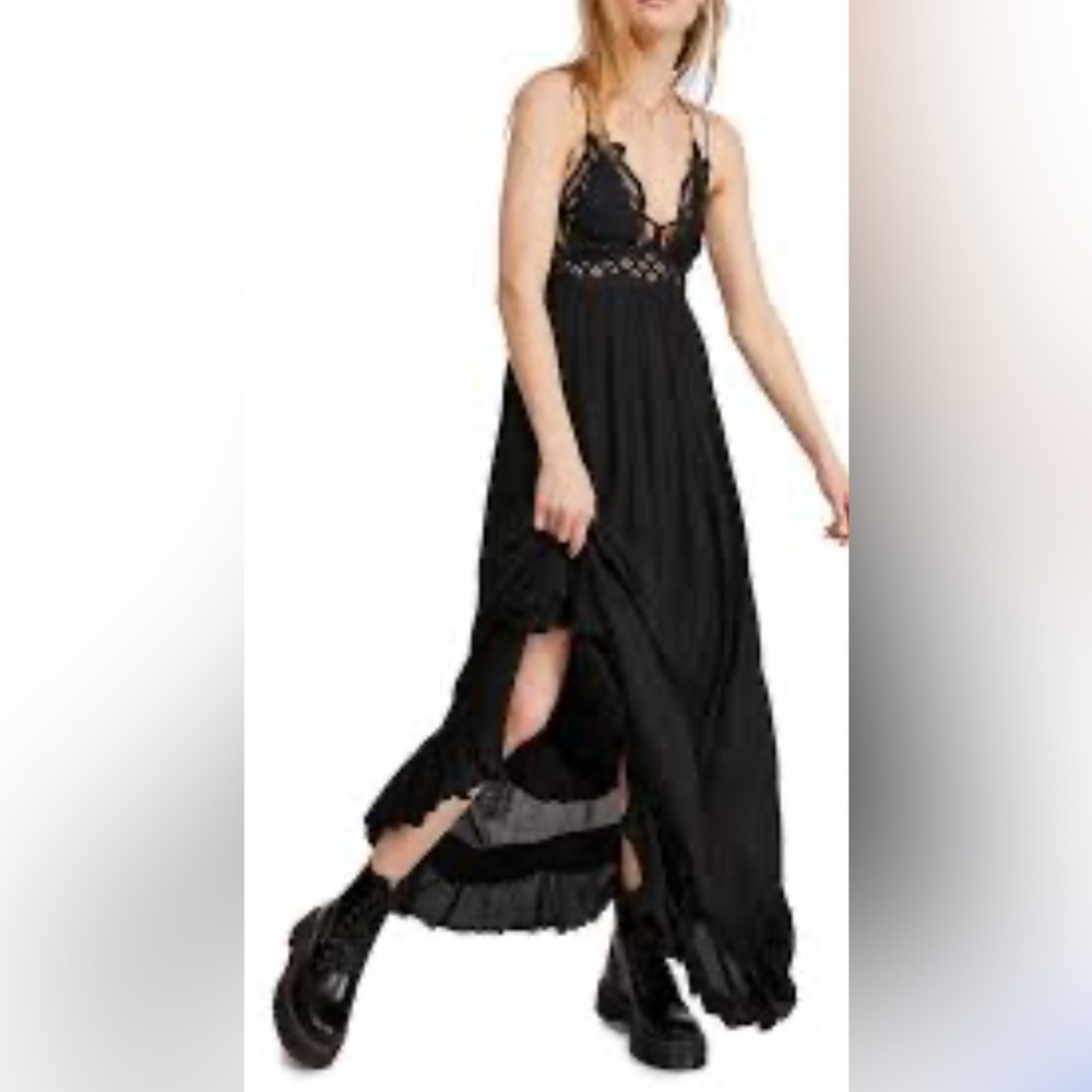 Free People Black Maxi Dress